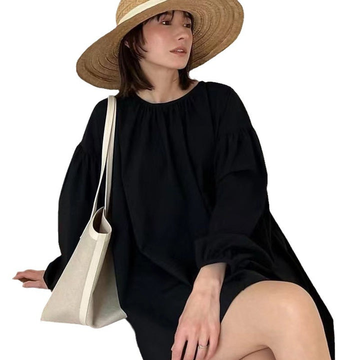 Damebluse med voluminøse ærmer og elegant snit Stilla