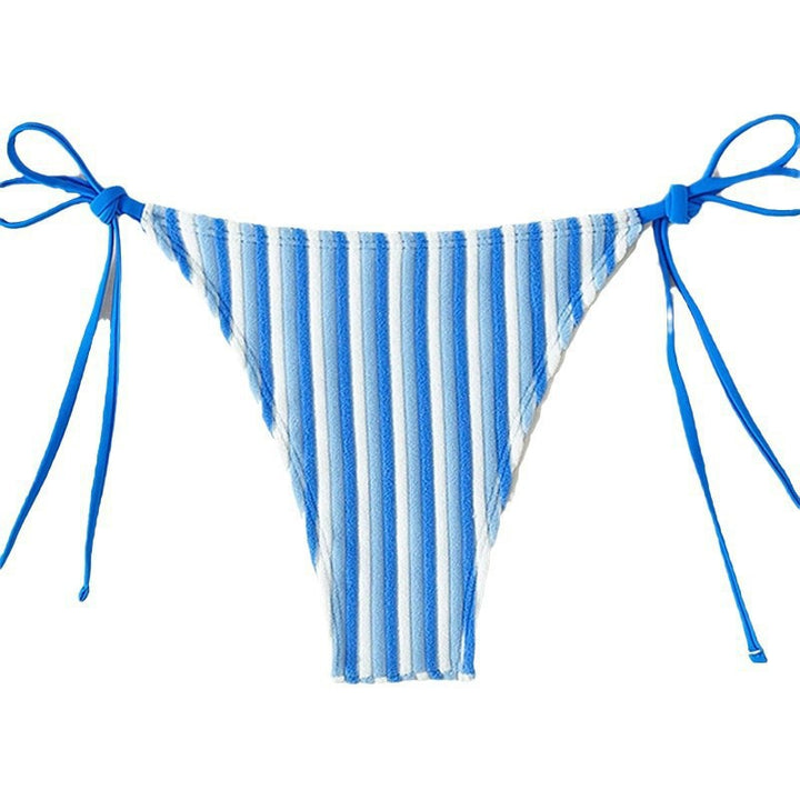 Dame badeshorts med justerbare stropper og stribet design Skovae