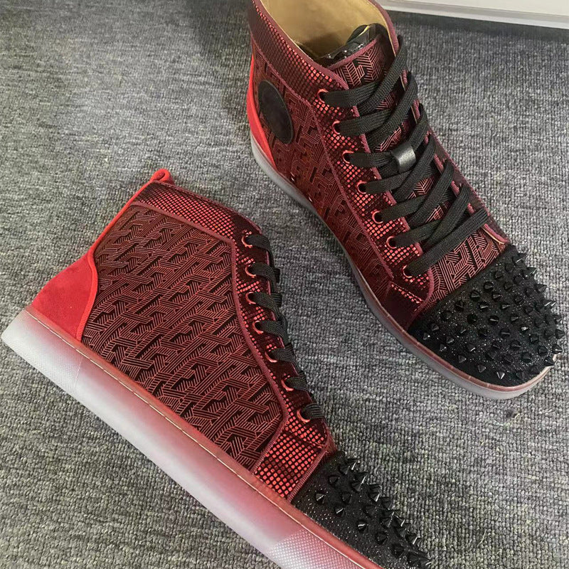 Herrer High-Top Spiked Fashion Sneakers Stilla
