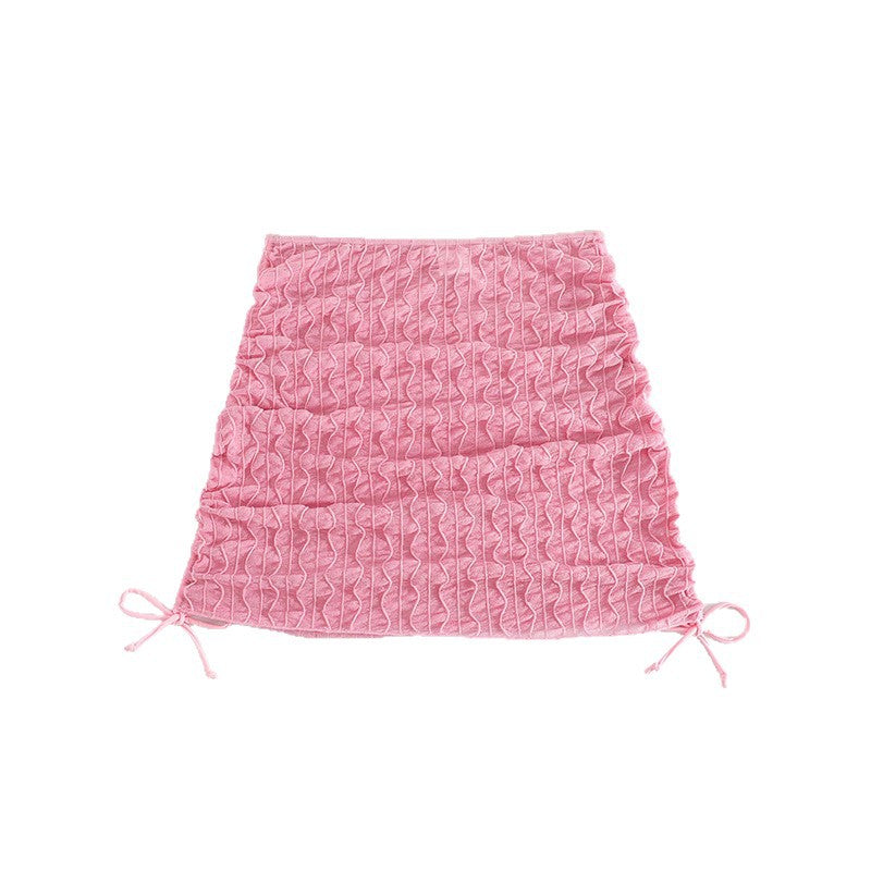 Dame Ruffle shorts med justerbare bindebånd Skovae