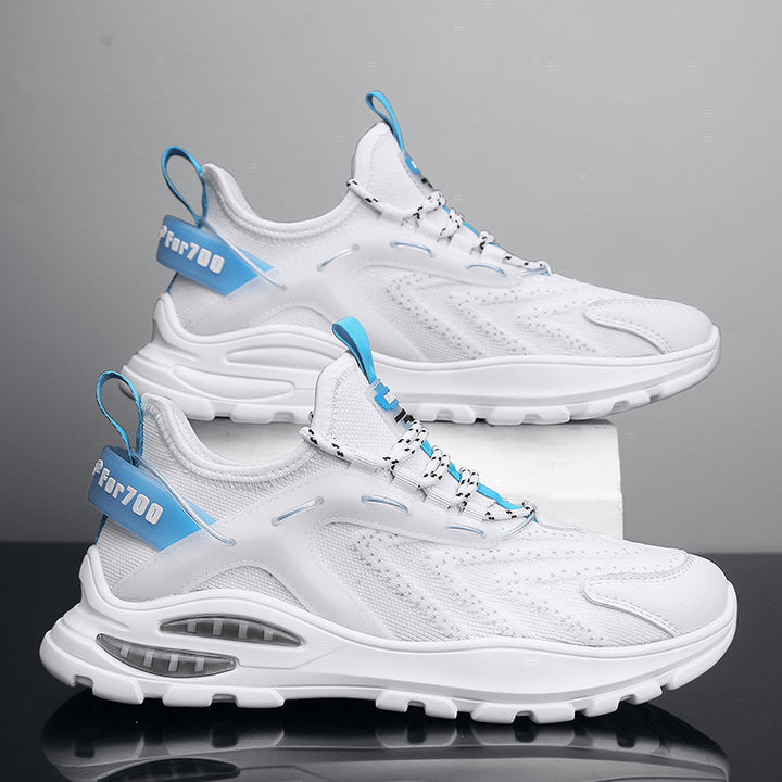 Herrer Hødfunktionelle Sneakers med åndbare Mesh-indsatser og innovativ dæmpningsteknologi Stilla