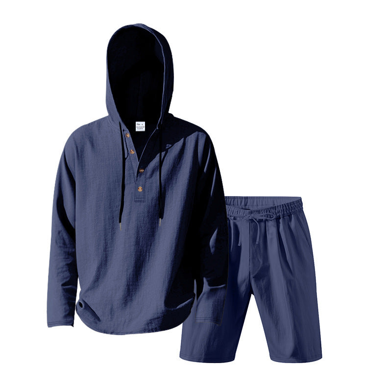 Dame Let Hoodie sæt med alsidige shorts Stilla