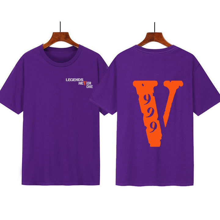 Kvinders grafisk t-shirt med original skrift og kreativt design Skovae