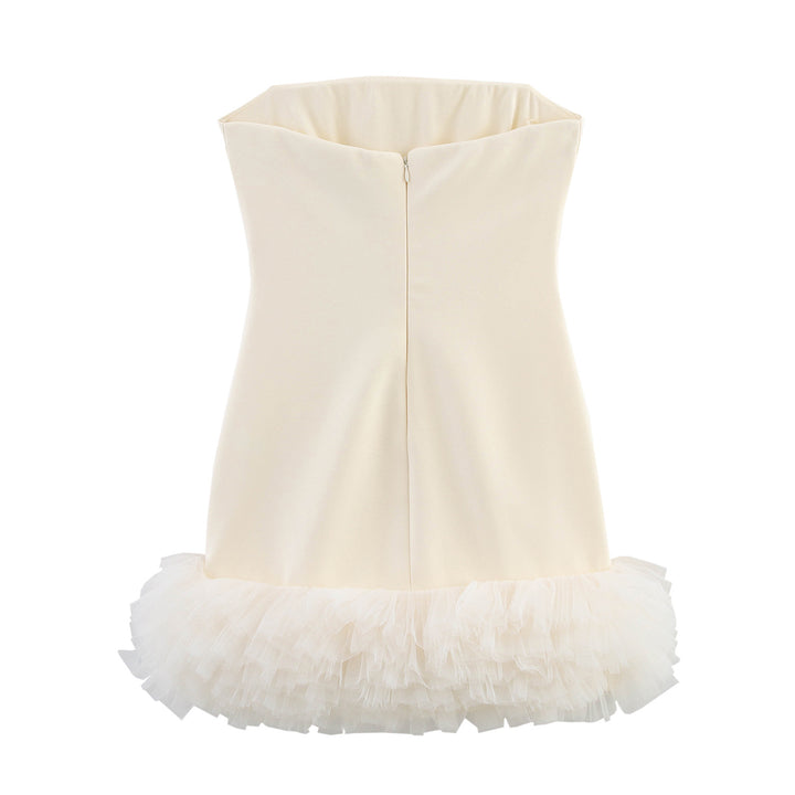 Femme Off-Shoulder Volant Mini Kjole Stilla