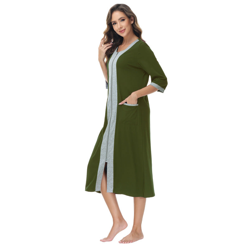 Dame bathrobe med praktiske lommer Stilla