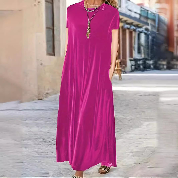 Damer Casual Maxikjole med lommer og elegant snit Stilla