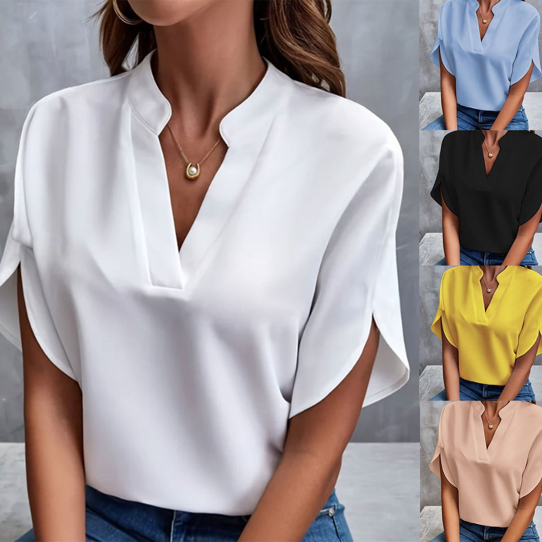 Dame elegant bluse med løs pasform Stilla
