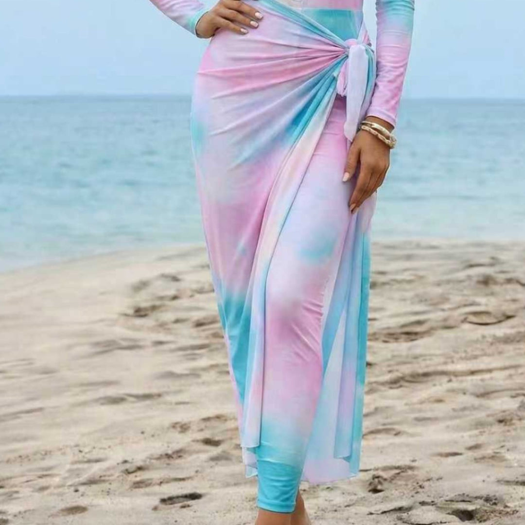 Dame Elegant surfdragt med lynlås og vikledetalje Skovae