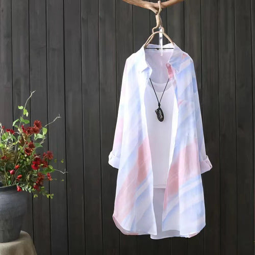 Dame Let Gennemsigtig Kimono Jakke Stilla