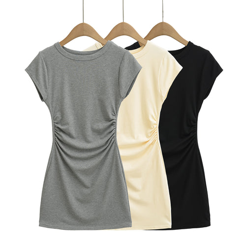 Dame Minikjole med original ruffle design og figursyet skæring Stilla