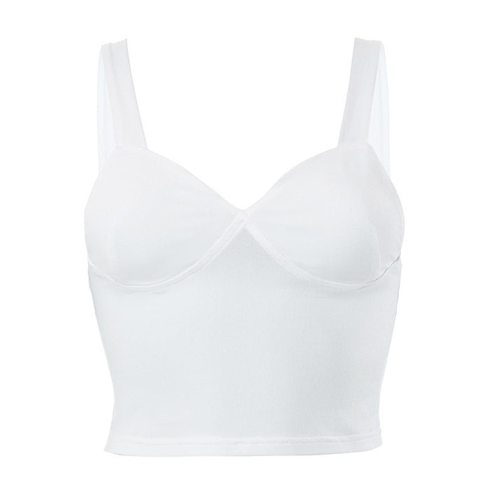 Dame Crop Top med komfortabel pasform og elegant udskæring Skovae