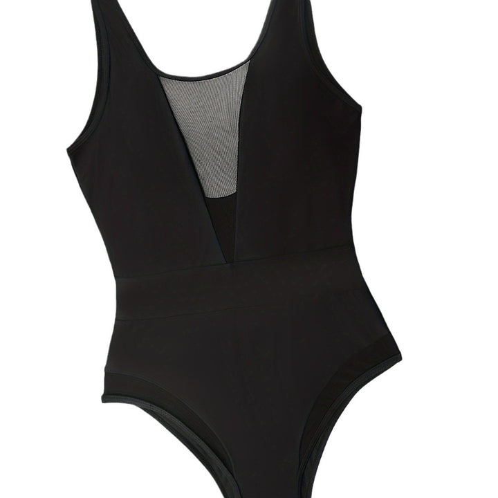 Damer Højskåret Monokini med transparente Mesh-detaljer Skovae