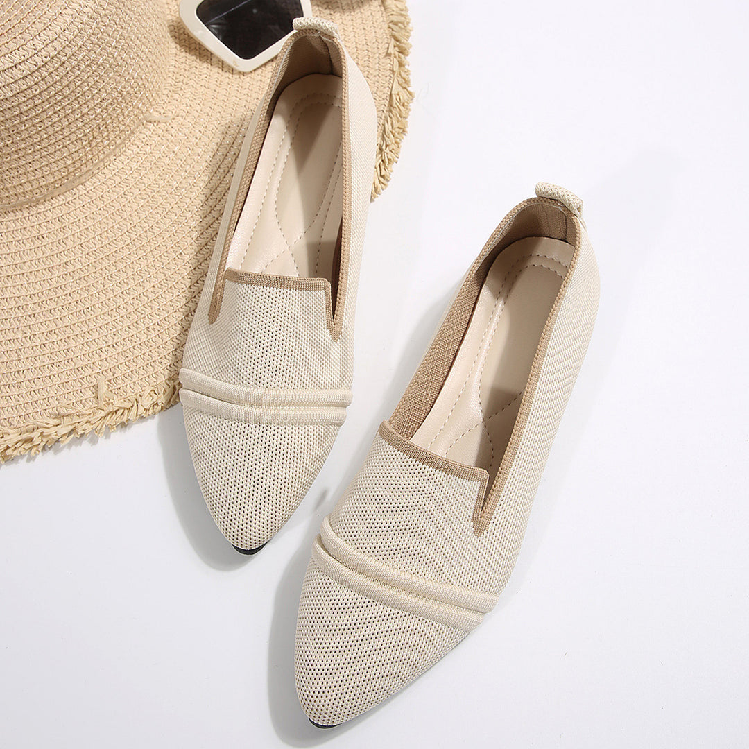 Dame mode slip-ons med spids sål Stilla