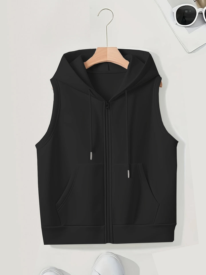 Dame Let Zip-Up Hættetrøje Vest Stilla