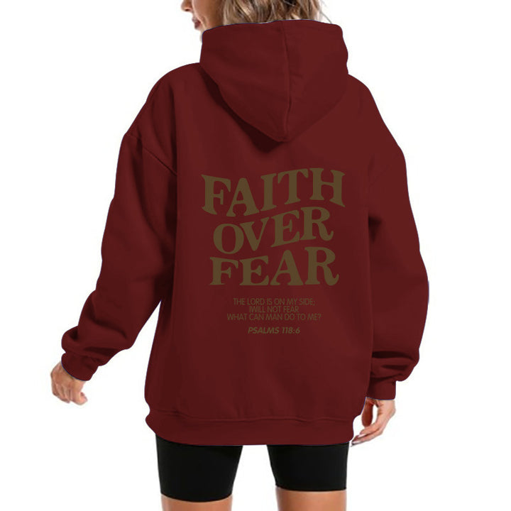 Kvinders hoodie med motiverende tekst og komfortabel pasform Skovae