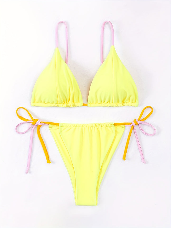 Dame Bikini-sæt med justerbare bånd og livsglad design Stilla