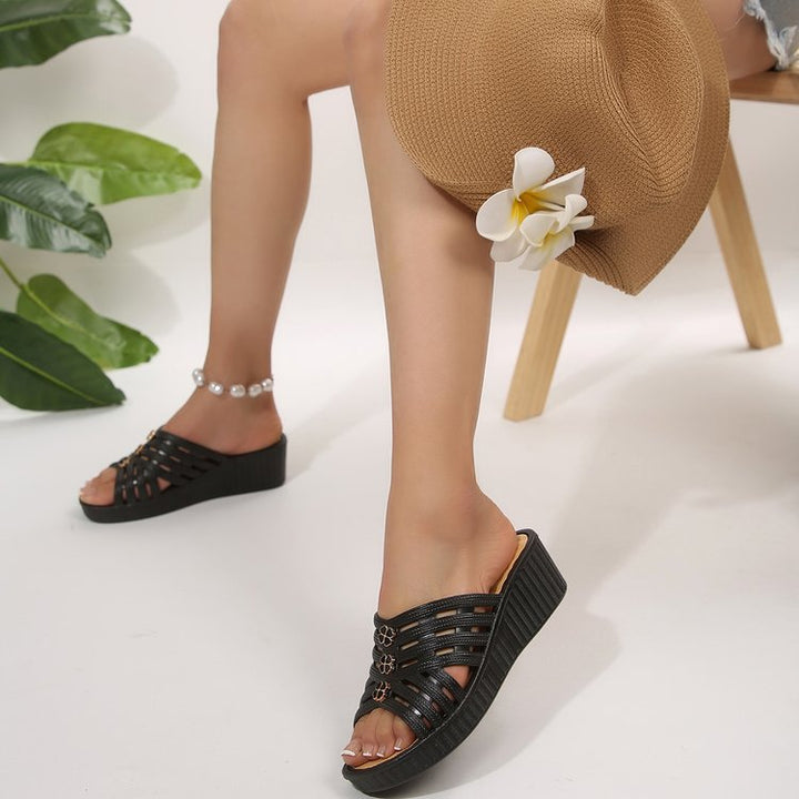 Dame Wedge-sandaler med lagdelt komfortsåle og moderne remdesign Stilla