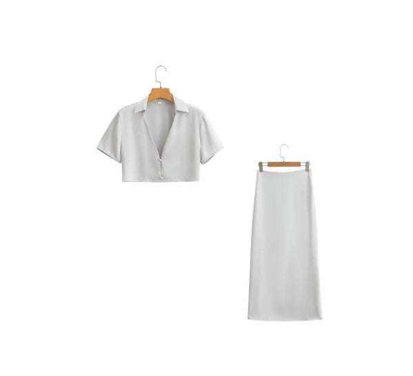 Kvindernes elegante maxi nederdel med strømmende snit og høj talje Stilla