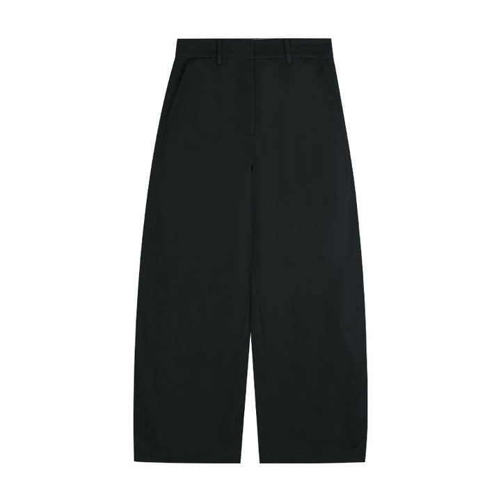 Dame bred Chino-bukser med højt fold og sidelommer Stilla