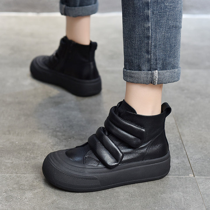 Dame fashionable High-Top sneakers med velcro og støddæmpende sål Stilla