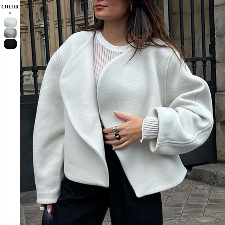 Dame Mode Oversized-Jakke med foret indvendigt og varmende snit Stilla