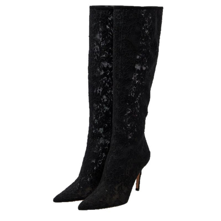 Femme Spidsesoverdragelse Stiletto Støvler Stilla