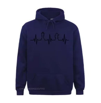 Kvinders Hoodie med Kreativt Skakmotiv Skovae