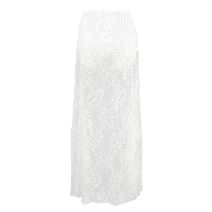 Dame Gennemsigtig Blonde Skirt Stilla