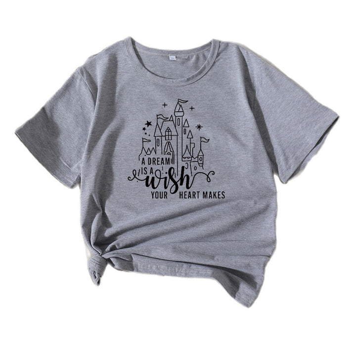 Kvinder Kreativ Grafisk T-Shirt Stilla