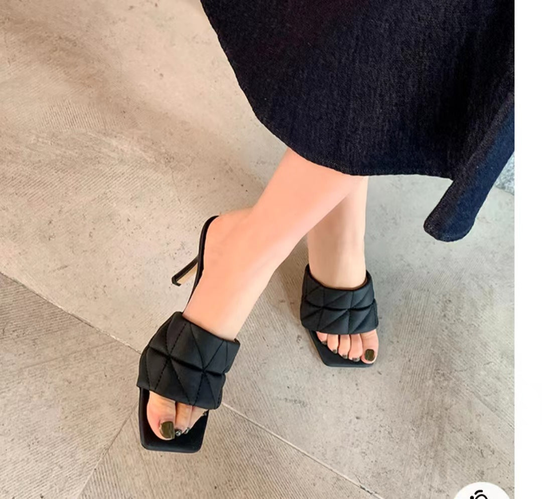 Dame Elegante Mules med luksuriøse pudeovertræk Stilla