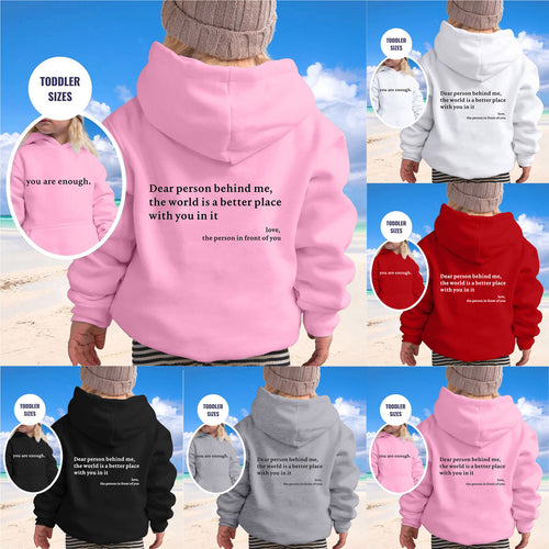 Dame hoodie med motiverende tekst og afslappet skæring Stilla