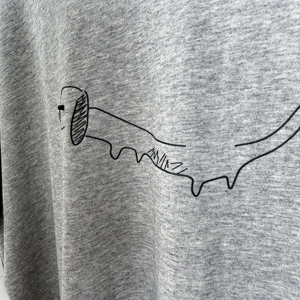 Dame afslappet T-shirt med legende dyremotiv og høj kvalitet bomuld Stilla