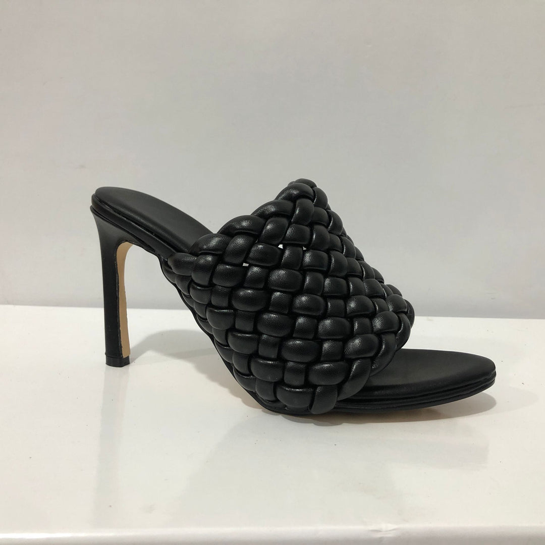 Femme Woven Højhælede Slide Mules Stilla