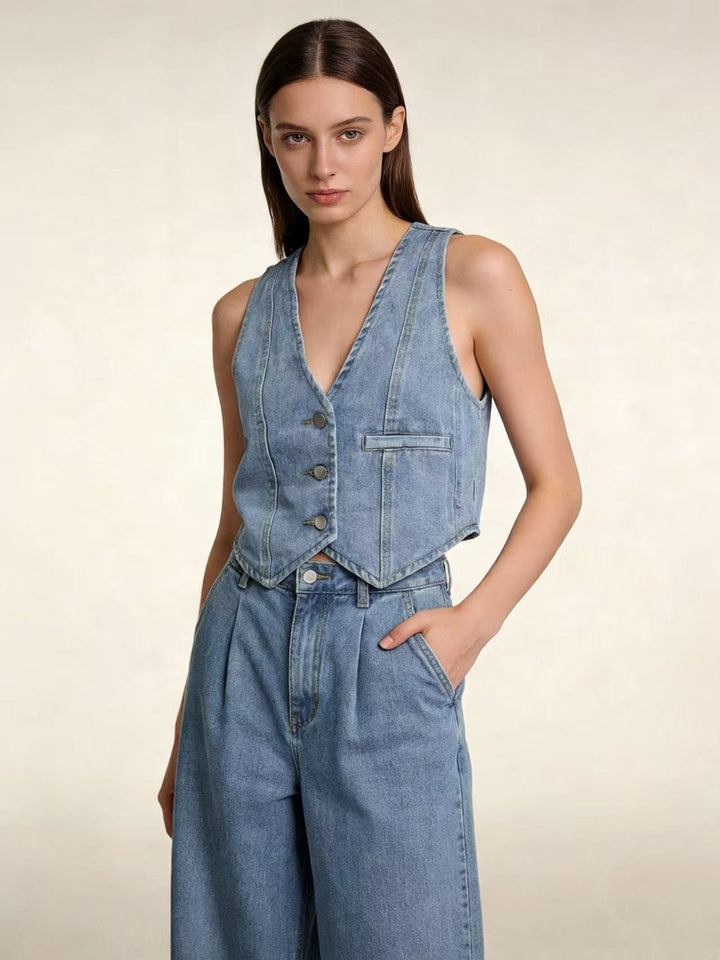 Dame Jeansoplevelse Vest Skovae