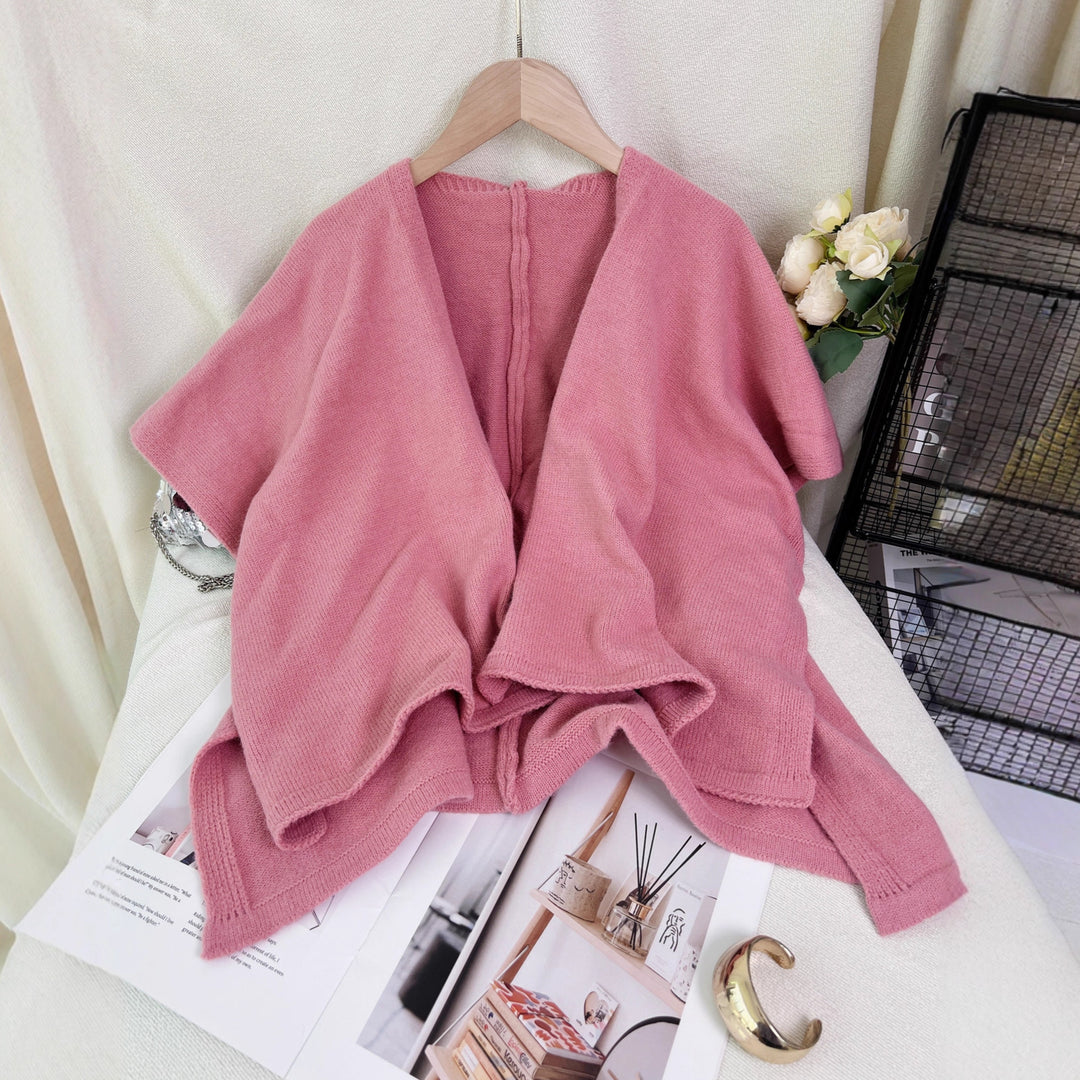 Kvinders alsidige cardigan med asymmetrisk snit og dyb V-hals Stilla