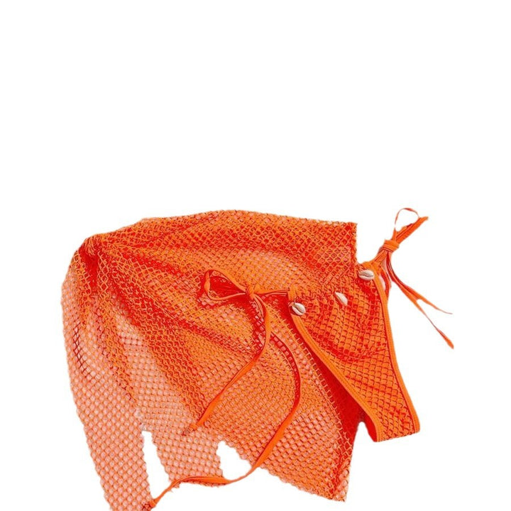 Dame Bikini-sæt med moderigtigt netdesign og elegante smykkedetaljer Stilla