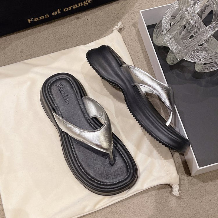 Dame Gelehrte Tåsplit Sandaler med ergonomisk Sål og skridsikker Bund Stilla