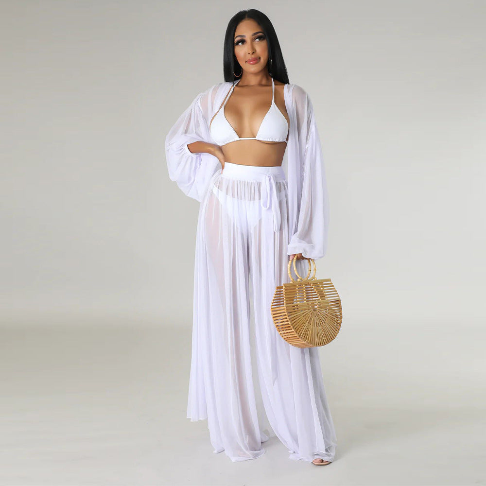 Dame Strandkimono med vid snit og elegant design Stilla