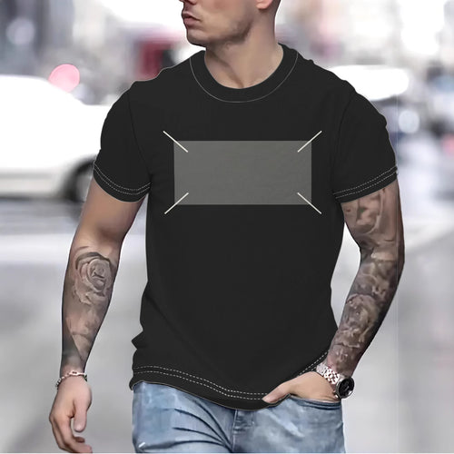 Herrer T-shirt med innovativt minimalistisk design og åndbare egenskaber Stilla