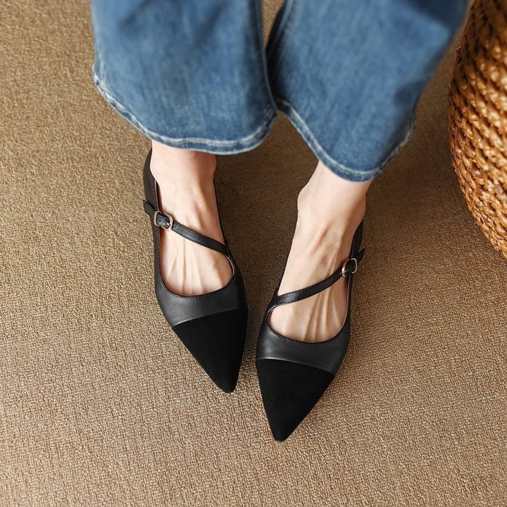 Dame elegante Ballerinas med justerbar rem Stilla