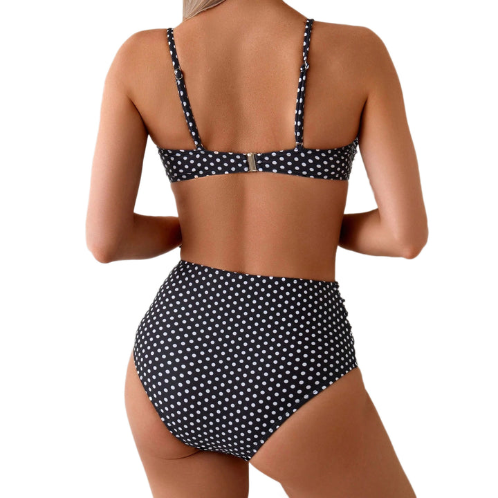 Dame Højskåret Bikini med elegante Muslingebeskrivelser Skovae