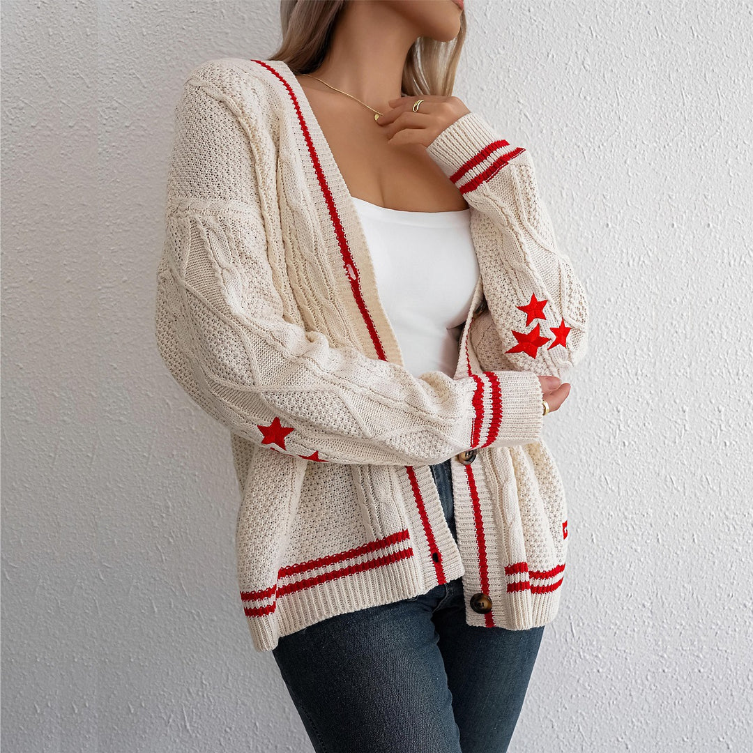 Femme Kabelstrik Overdimensioneret Cardigan Stilla