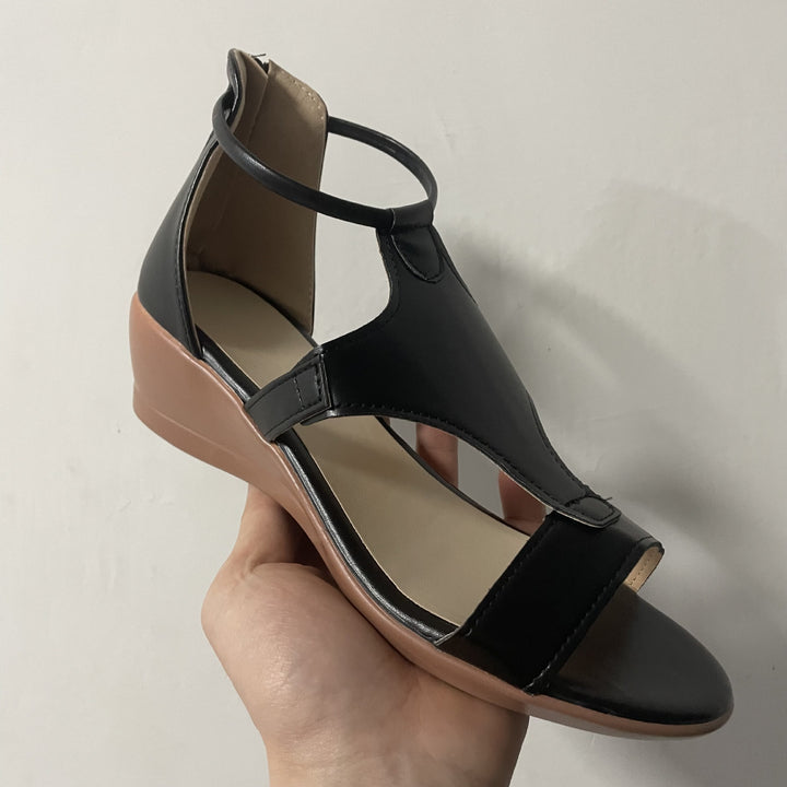Dame Wedge-sandaler med justerbare remme og ergonomisk komfortfodseng Stilla