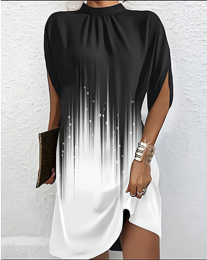 Dame Abstrakt Tryk Kaftan Kjole Stilla
