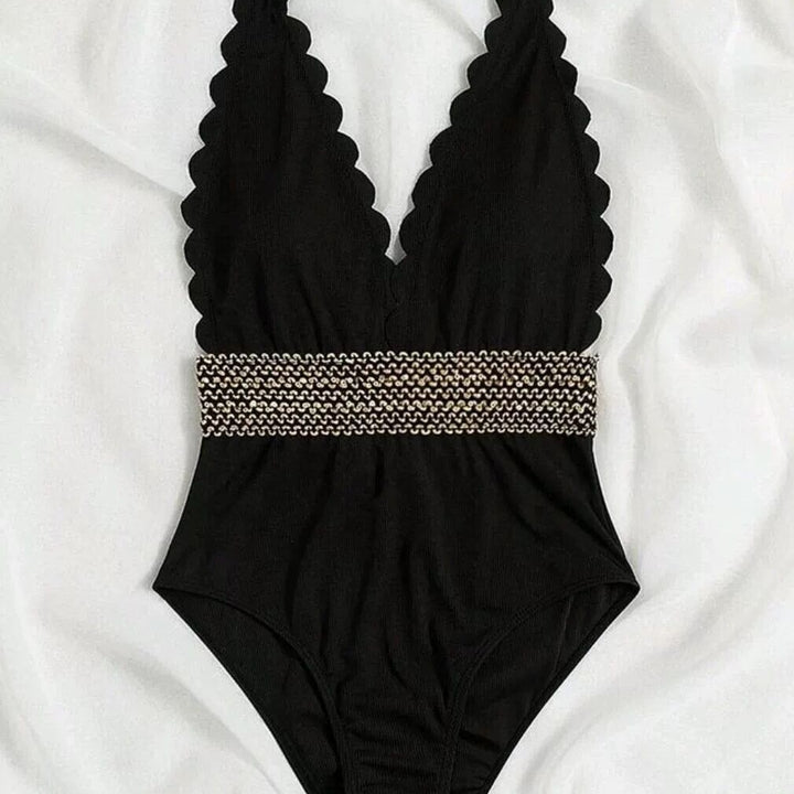 Dame Zigzag Halter Badedragt Stilla