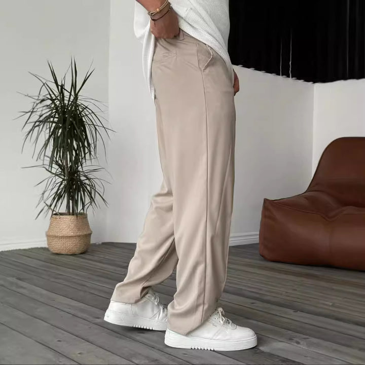Herrer elegante og komfortable Chino-bukser med folder Stilla