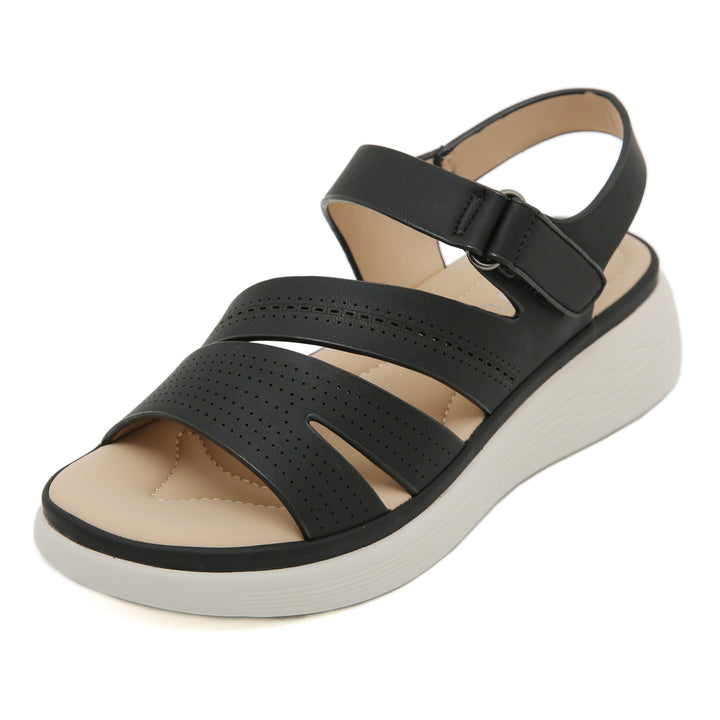 Dame komfortable sandaler med justerbar velcro og åndbar sål Stilla