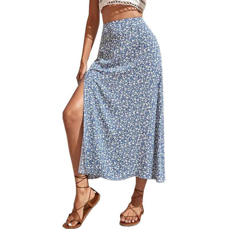Dame Elegant Floral Maxi-Nederdel Stilla