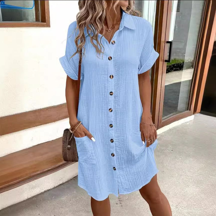 Dame Knælange Overshirt Kjole Stilla