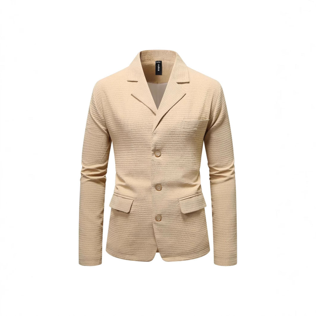 Herre elegant fritidsblazer med struktureret stof Stilla
